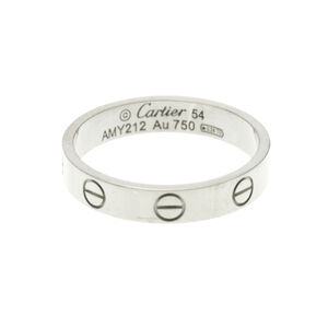 CARTIER 18k Silver Love Ring